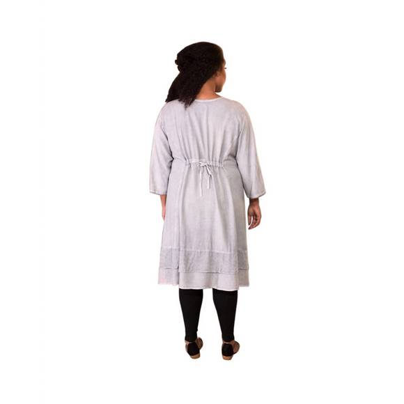 NEW ON THE PLUS SIDE eden 3/4 sleeve dress - plus size in gray - Picture 2 of 2
